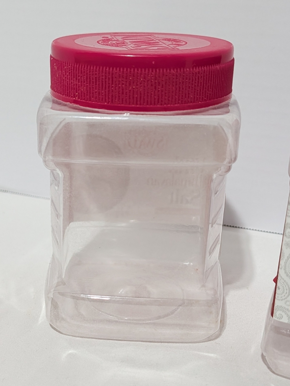 Lot of 3 Empty Swad Pink Himalayan Salt Plastic Storage Jars - Picture 5 of 7